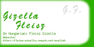 gizella fleisz business card